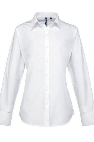 Premier Workwear PR307 - Womens Premium Long Sleeve Poplin Shirt