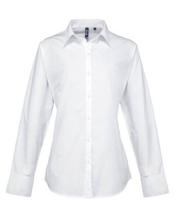 Premier Workwear PR307 - Womens Premium Long Sleeve Poplin Shirt