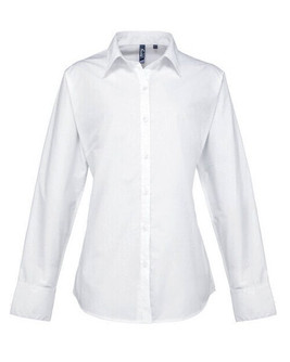 Premier Workwear PR307 - Women's Premium Long Sleeve Poplin Shirt