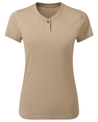 Premier Workwear PR319 - Eco-Friendly Ladies Cotton Rich Tee with Button Placket