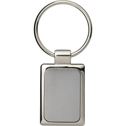 EgotierPro 538050 - Sergio rectangular metal keychain