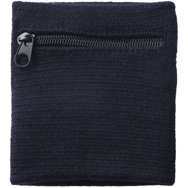 Brisky performance wristband with zippered pocket - EgotierPro 548857