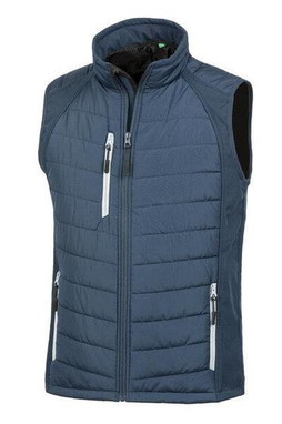 Result R238X - Eco-Friendly Black Softshell Gilet with Recycled Padding