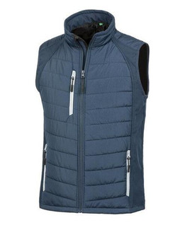 Result R238X - Eco-Friendly Black Softshell Gilet with Recycled Padding