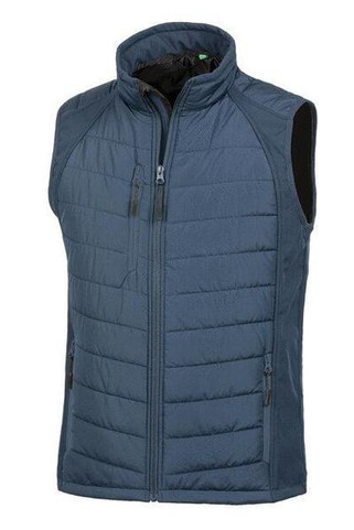 Result R238X - Eco-Friendly Black Softshell Gilet with Recycled Padding