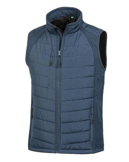 Result R238X - Eco-Friendly Black Softshell Gilet with Recycled Padding