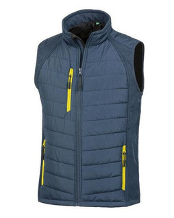 Result R238X - Eco-Friendly Black Softshell Gilet with Recycled Padding