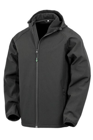 Result R911M - RECYCLED 3 LAYER PRINTABLE HOODED SOFTSHELL