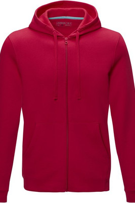 Elevate NXT 37510 - Ruby men’s organic recycled full zip hoodie