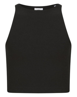 Skinni Fit SM106 - Kids Cotton Racerback Cropped Top with Tear Out Label
