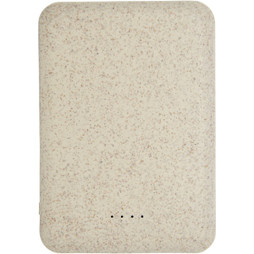 EgotierPro 124137 - Powerbank de 5000 mAh em palha de trigo "Asama"