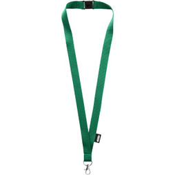 EgotierPro 102517 - Nachhaltiger PET-Lanyard mit Sicherheitsverschluss