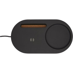 EgotierPro 124142 - Organizador de Mesa com Carregamento Sem Fio 5W