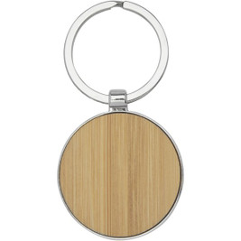 EgotierPro 118125 - Nino bamboo round keychain