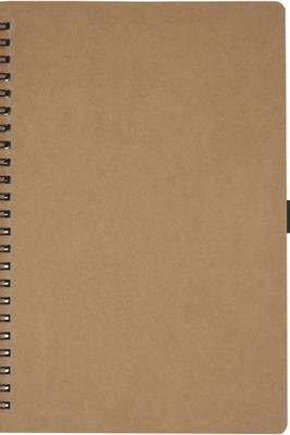 Cobble A5 wire-o recycled cardboard notebook with stone paper - EgotierPro 107732