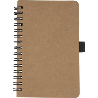 Cobble A6 wire-o recycled cardboard notebook with stone paper - EgotierPro 107733