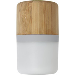 EgotierPro 124151 - Aurea bamboe Bluetooth®-speaker met licht 