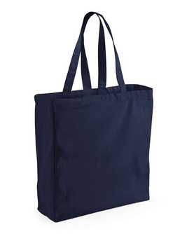 Westford mill W108 - Eco-Friendly Canvas Shopper Tote with Long Straps