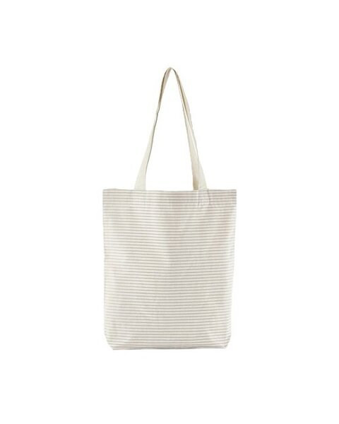 Westford Mill W251 - STRIPPED ORGANIC COTTON TOTE