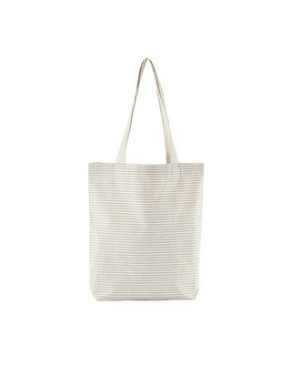 Westford Mill W251 - STRIPPED ORGANIC COTTON TOTE
