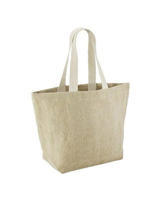 Westford mill W466 - Eco-Friendly Soft Washed Jute Beach Tote Bag
