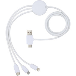 EgotierPro 124184 - Pure 5-in-1 charging cable with antibacterial additive