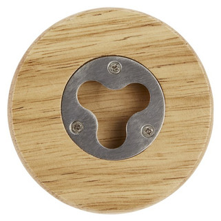 Scoll wooden coaster with bottle opener - EgotierPro 113201