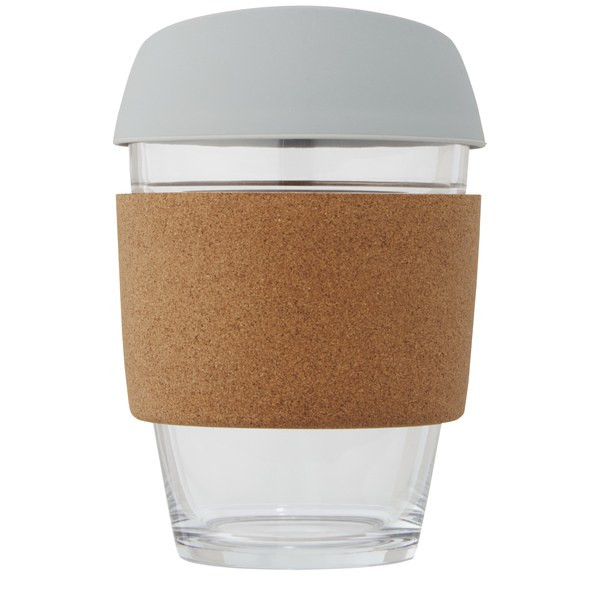 Eco-Friendly Borosilicate Glass Tumbler with Cork Grip - EgotierPro 100665