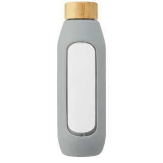 Tidan 600 ml borosilicate glass bottle with silicone grip - EgotierPro 100666
