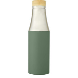 EgotierPro 100667 - Eco-Chic Copper Insulated Bamboo Lid Bottle 540ml