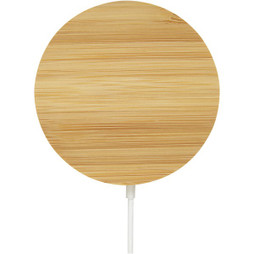 EgotierPro 124188 - Carregador Magnético de Bambu 10W para Smartphones