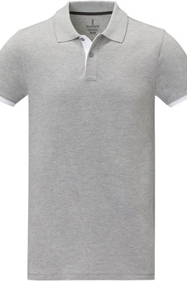 Elevate Life 38110 - Morgan tvåtons kortärmad pikétröja för herr