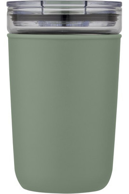 Bello 420 ml glass tumbler with recycled plastic outer wall - EgotierPro 100675