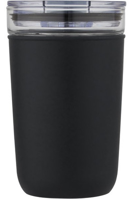 Bello 420 ml Glasbecher mit Außenwand aus recyceltem Kunststoff - EgotierPro 100675