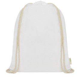 EgotierPro 120612 - Sac à Cordon en Coton Bio Orissa 5L Résistant