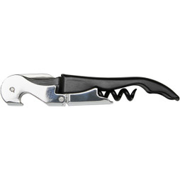 EgotierPro 113282 - Elegant Stainless Steel Waitress Corkscrew Tool