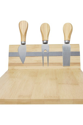 Seasons 113302 - Mancheg bamboo magnetic cheese board and tools