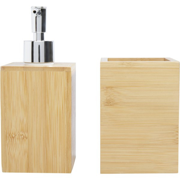 Set da bagno Hedon da 3 pezzi in bambù - EgotierPro 126195