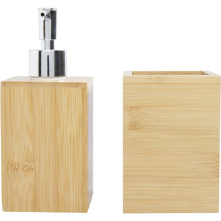 Hedon 3-piece bamboo bathroom set - EgotierPro 126195