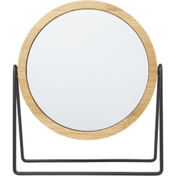 EgotierPro 126197 - Hyrra bamboo standing mirror