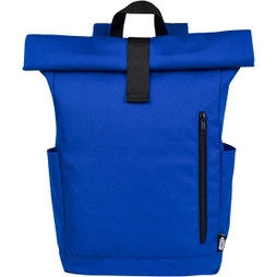 EgotierPro 120659 - Byron 15,6" rugzak van GRS RPET met opgerolde bovenkant 18 L