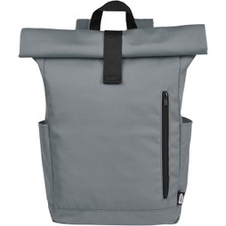 EgotierPro 120659 - Byron 15,6" GRS RPET Roll-Top Rucksack 18 L