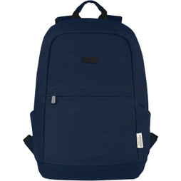 EgotierPro 120677 - EcoGuard 15.6" Recycled Canvas Anti-Theft Laptop Backpack