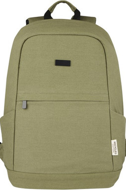 Joey 15.6" GRS recycled canvas anti-theft laptop backpack 18L - EgotierPro 120677