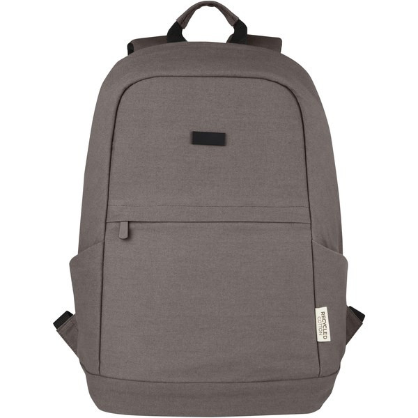 Joey 15.6" GRS recycled canvas anti-theft laptop backpack 18L - EgotierPro 120677