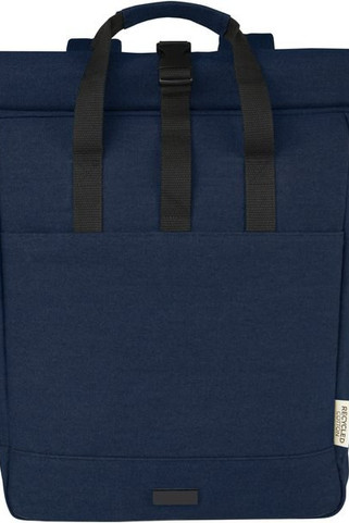 Joey 15” GRS recycled canvas rolltop laptop backpack 15L - EgotierPro 120678