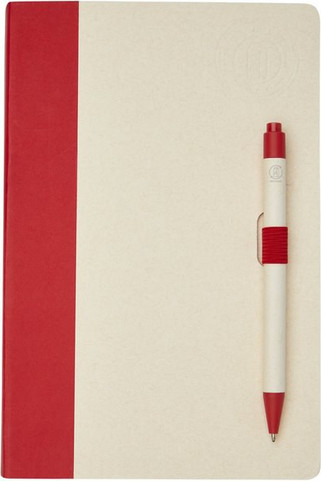 Eco-Friendly Recycled Milk Carton Notebook & Pen Set - EgotierPro 107811