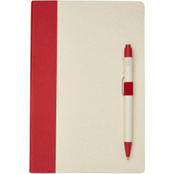 EgotierPro 107811 - Eco-Friendly Recycled Milk Carton Notebook & Pen Set