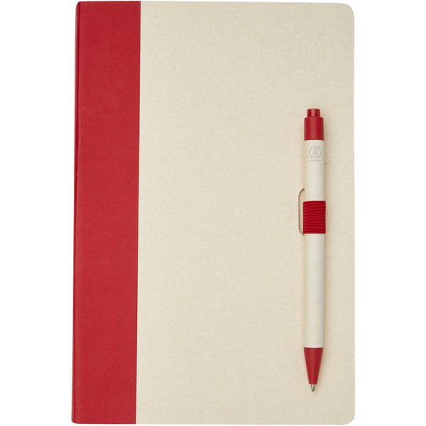 Eco-Friendly Recycled Milk Carton Notebook & Pen Set - EgotierPro 107811