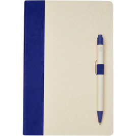 EgotierPro 107811 - Eco-Friendly Recycled Milk Carton Notebook & Pen Set